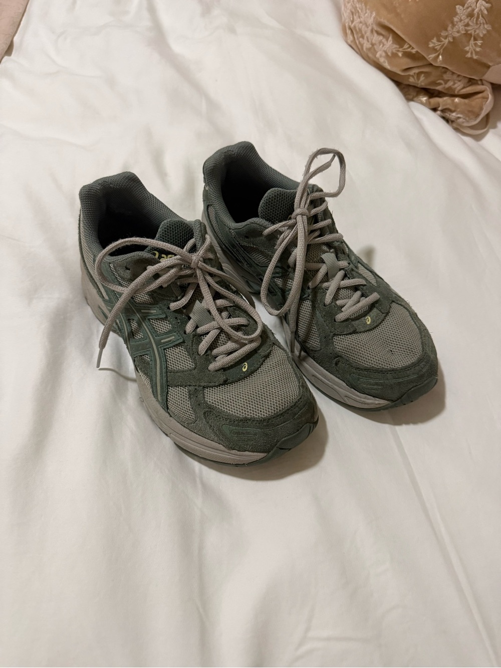 Green ASICS Gel Sneakers